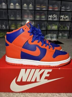 Nike Dunk High New York Knicks Orange/Royal Blue Men Size 10 DD1399-800